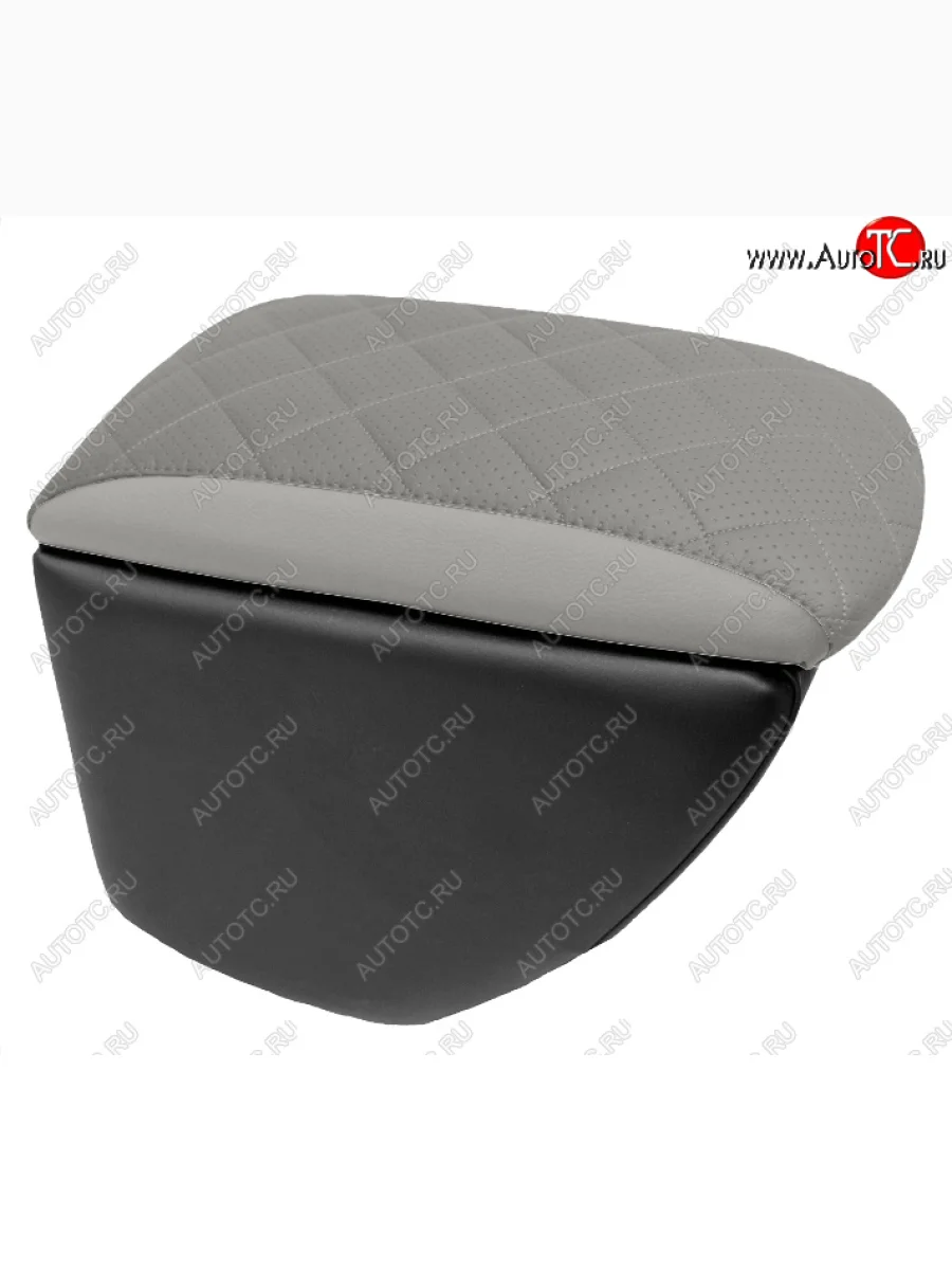 Подлокотник передний (экокожа) Автопилот Ромб  Лада ВАЗ  Веста ( 2180,  SW 2181,  Спорт 2180), Веста NG ( 2180,  SW 2181), Веста Кросс ( SW 2181,  2180), Веста Кросс NG ( 2180,  SW 2181) (черный/серый)  в Самаре Самарской области