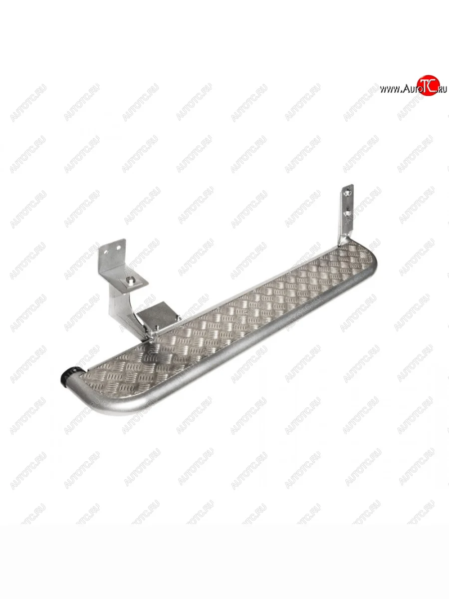 Левая подножка для ног (63,5d мм ФЕРМЕР) Техно Сфера ГАЗ ГАЗель 3302 1-ый рестайлинг бортовой  (2003-2010) (Черный глянцевый)  в Воронеже Воронежской области