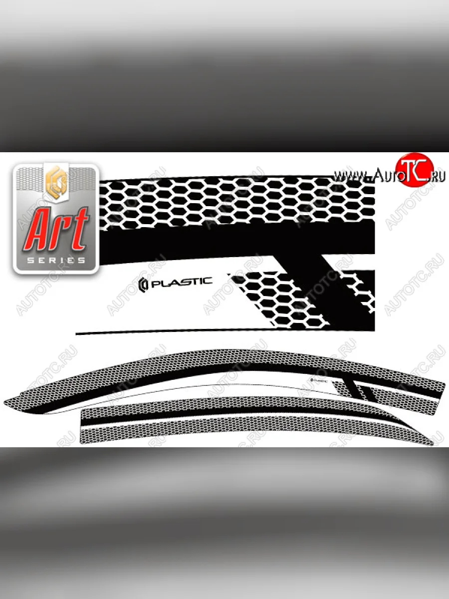 Дефлектора окон CA-Plastic  Zotye Z300 (2012-2018) (серия Art серебро)  в Керчи Республика Крым