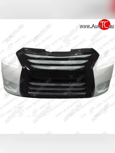 Бампер передний ФормПласт (белый/черный) ГАЗ ГАЗель Next A62,А65 автобус (2016-2025)