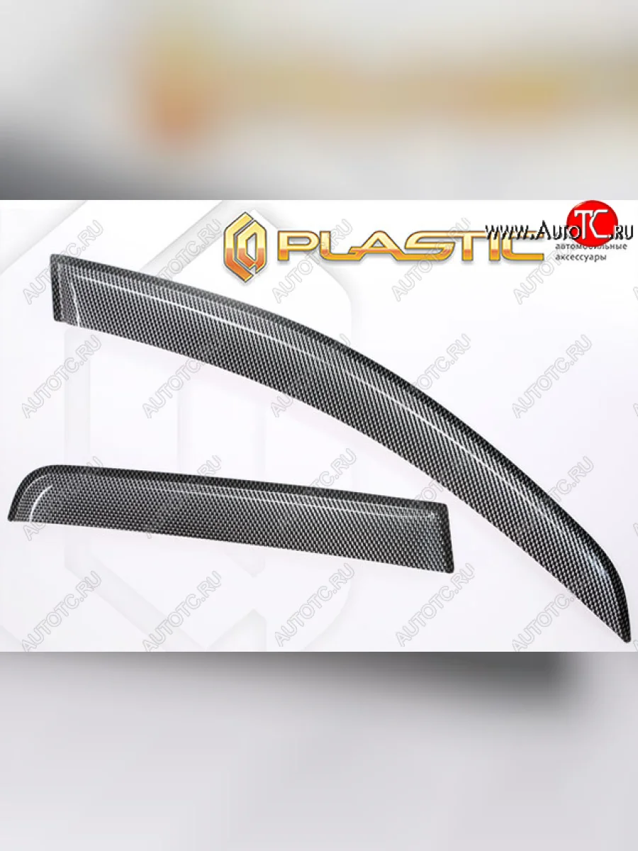 Дефлектора окон CA-Plastic Renault Arkana (2019-2025) (шелкография карбон-серебро)  в Перми Пермском крае