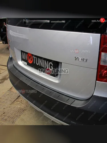 Защитная накладка заднего бампера MV-Tuning (Текстурная поверхность) Skoda Yeti (2013-2018)