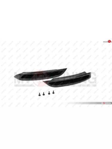 Имитация насадок глушителя RS Style MV-Tuning (BLACK (чёрный глянец)) Skoda Rapid  MK2 (2019-2024) хэтчбэк 5 дв. рестайлинг