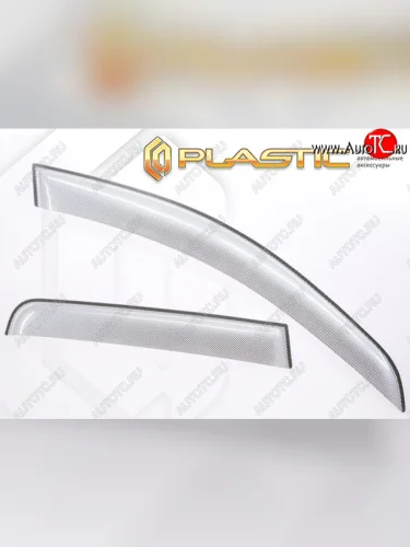 Дефлектора окон CA-Plastic (серия Шелкография серебро) KIA Carnival KA4 минивэн дорестайлинг (2020-2023)
