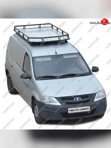 Багажник экспедиционный Трофи (с ал. листом с поперечинами) (Установка на рейлинги) Лада ВАЗ Ларгус (2012-2025) дорестайлинг R90, рестайлинг R90