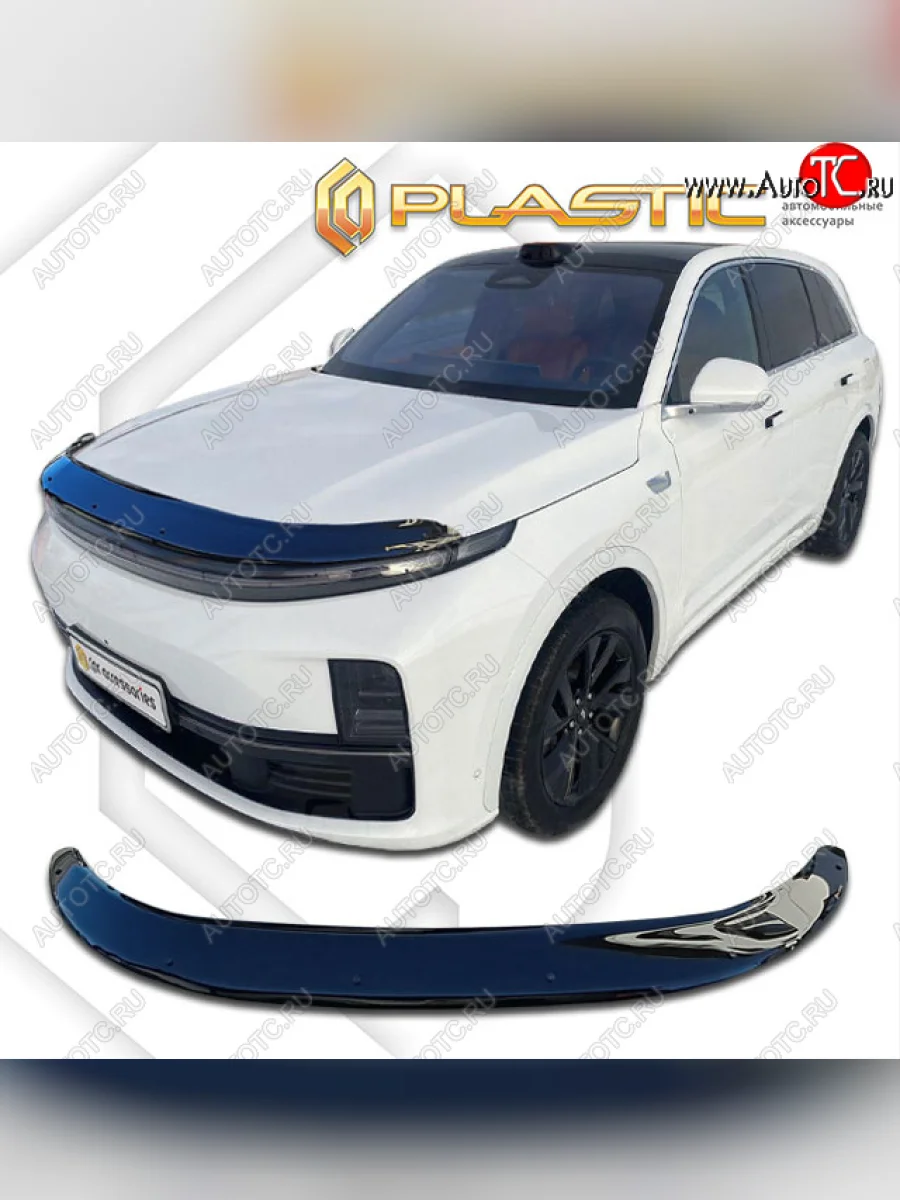 Дефлектор капота (рынок Китая) CA-Plastic Exclusive Li L7 (2022-2025) (серия Сlassic черный, без надписи)  в Керчи Республика Крым