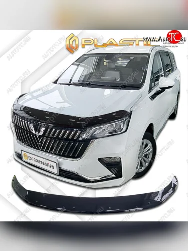 Дефлектор капота CA-Plastic Exclusive (classic черный) Wuling Jiachen минивэн (2022-2025)