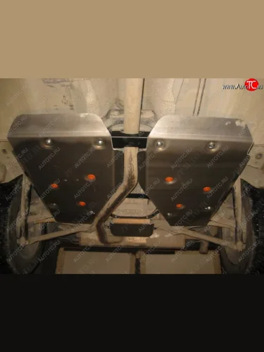 Защита топливного бака (2 части) ALFeco (Сталь 2 мм) Land Rover Freelander L359 1-ый рестайлинг (2010-2012)