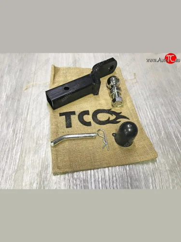 Кронштейн для фаркопа универсальный (50х50. тип E) TCC Audi A8 D4 рестайлинг, седан (2013-2018) (шар нержавейка)