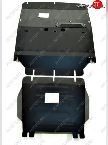 Защита картера двигателя и КПП (4WD, 2 части) Alfeco (Сталь 2 мм) Hyundai Starex/Grand Starex/H1 TQ 2-ой рестайлинг (2017-2022)