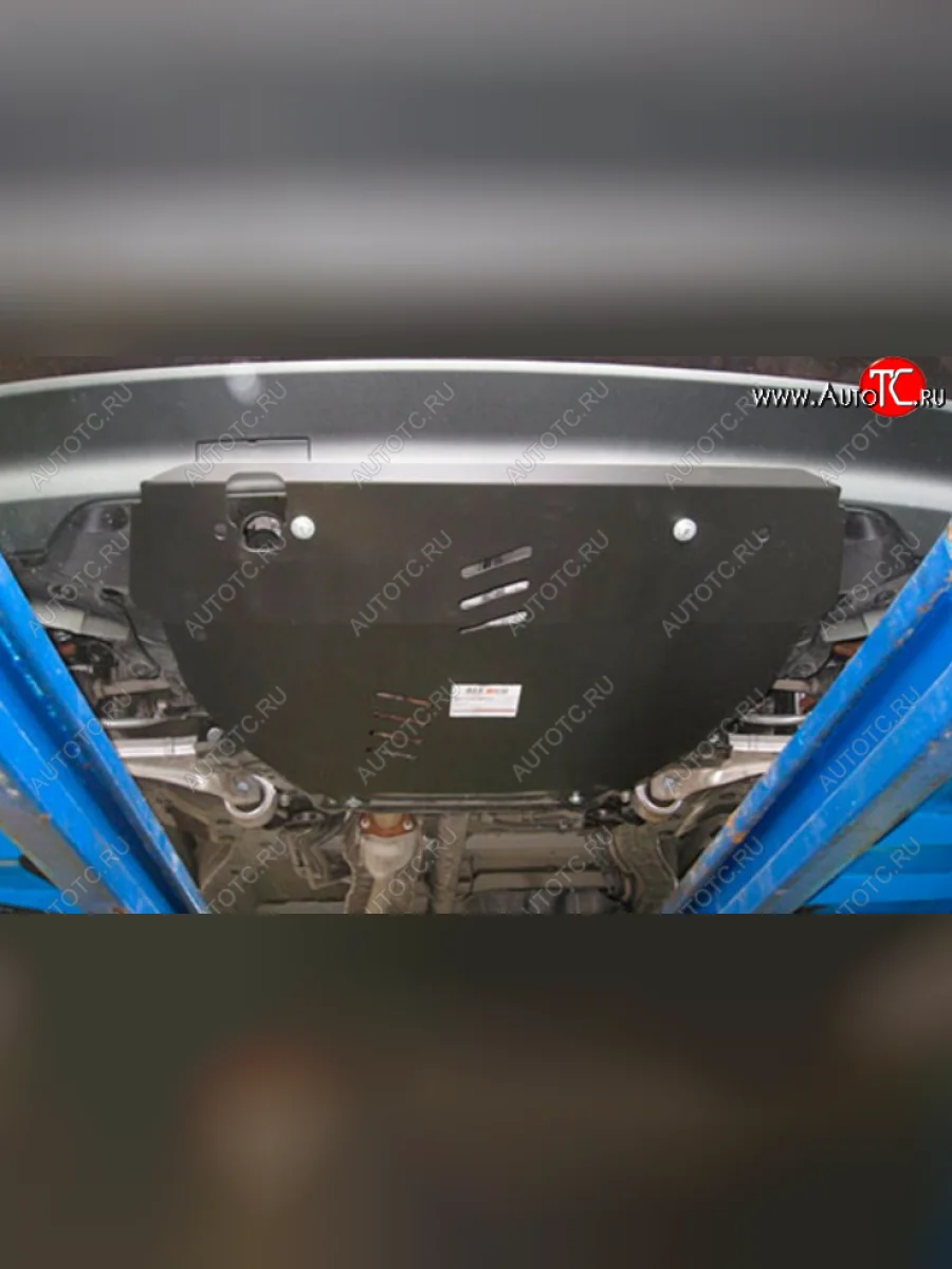 Защита картера двигателя и КПП Alfeco Honda Pilot YF4 рестайлинг (2011-2015) (Сталь 2 мм)  с доставкой в г. Керчь