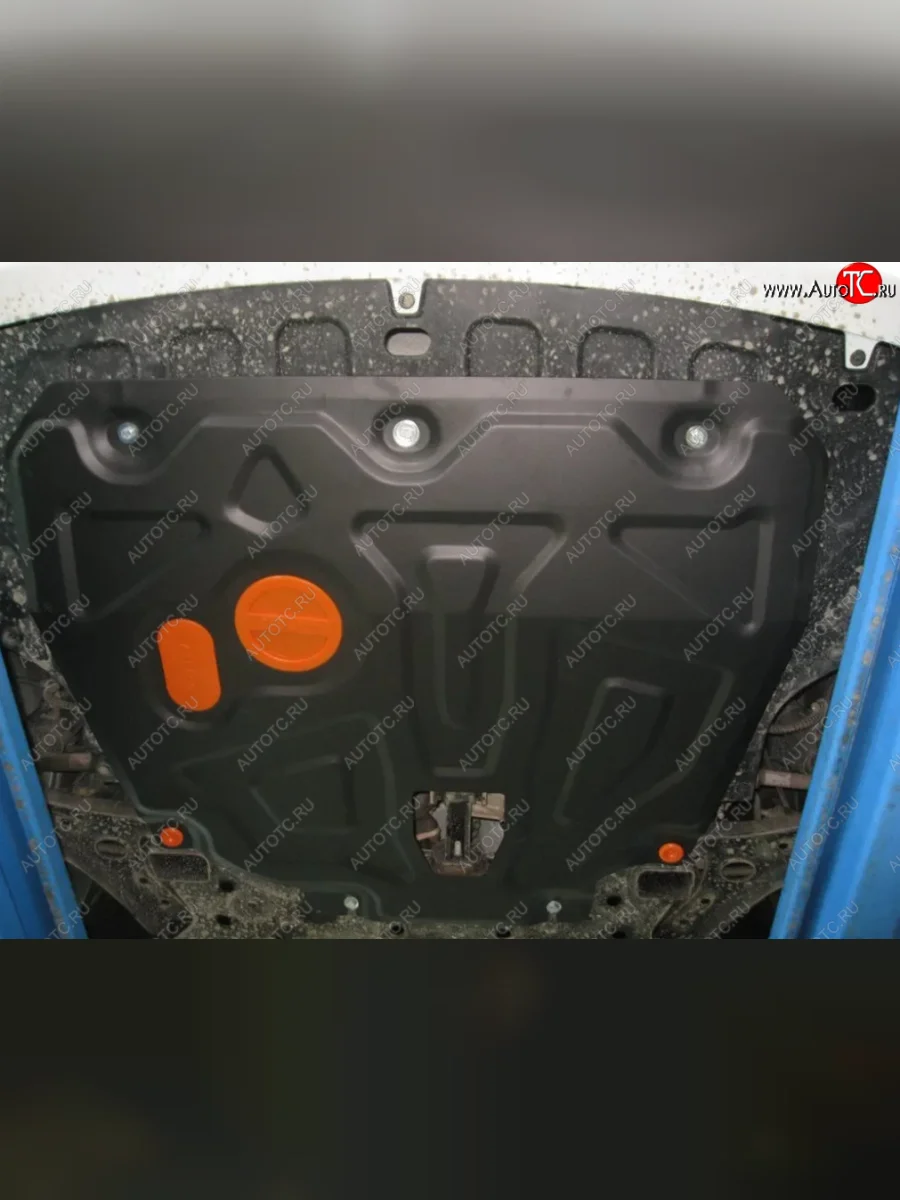 Защита картера двигателя и КПП (установка на пыльник на кронштейны) Alfeco KIA Rio X-line (2017-2021) (Алюминий 3 мм)  в Керчи Республика Крым