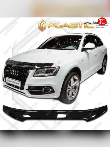 Дефлектор капота CA-Plastic (classic черный) Audi Q5 8R рестайлинг (2012-2017)