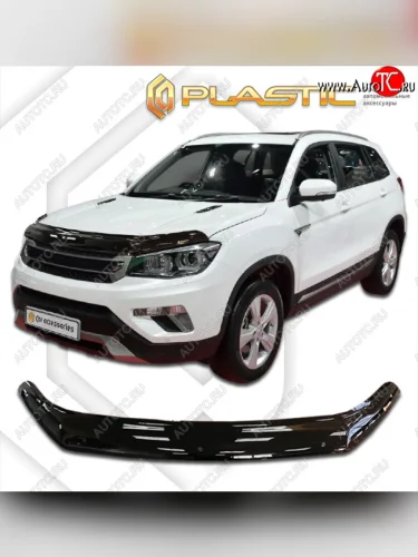 Дефлектор капота CA-Plastic (classic черный) Changan CS75 дорестайлинг (2013-2017)