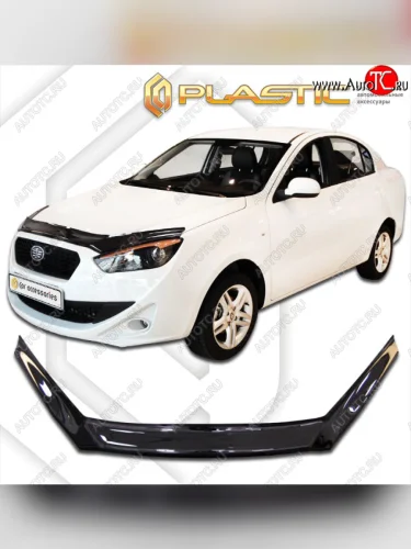 Дефлектор капота CA-Plastic (classic черный) FAW Oley седан (2012-2018)