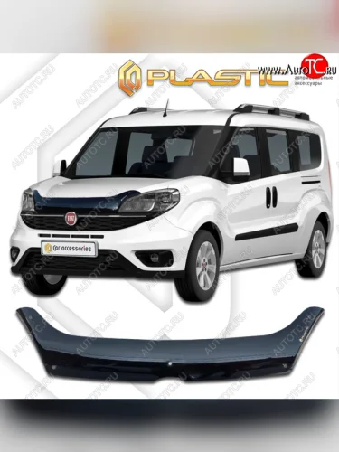 Дефлектор капота CA-Plastic (classic черный) Fiat Doblo 263 рестайлинг (2015-2022)