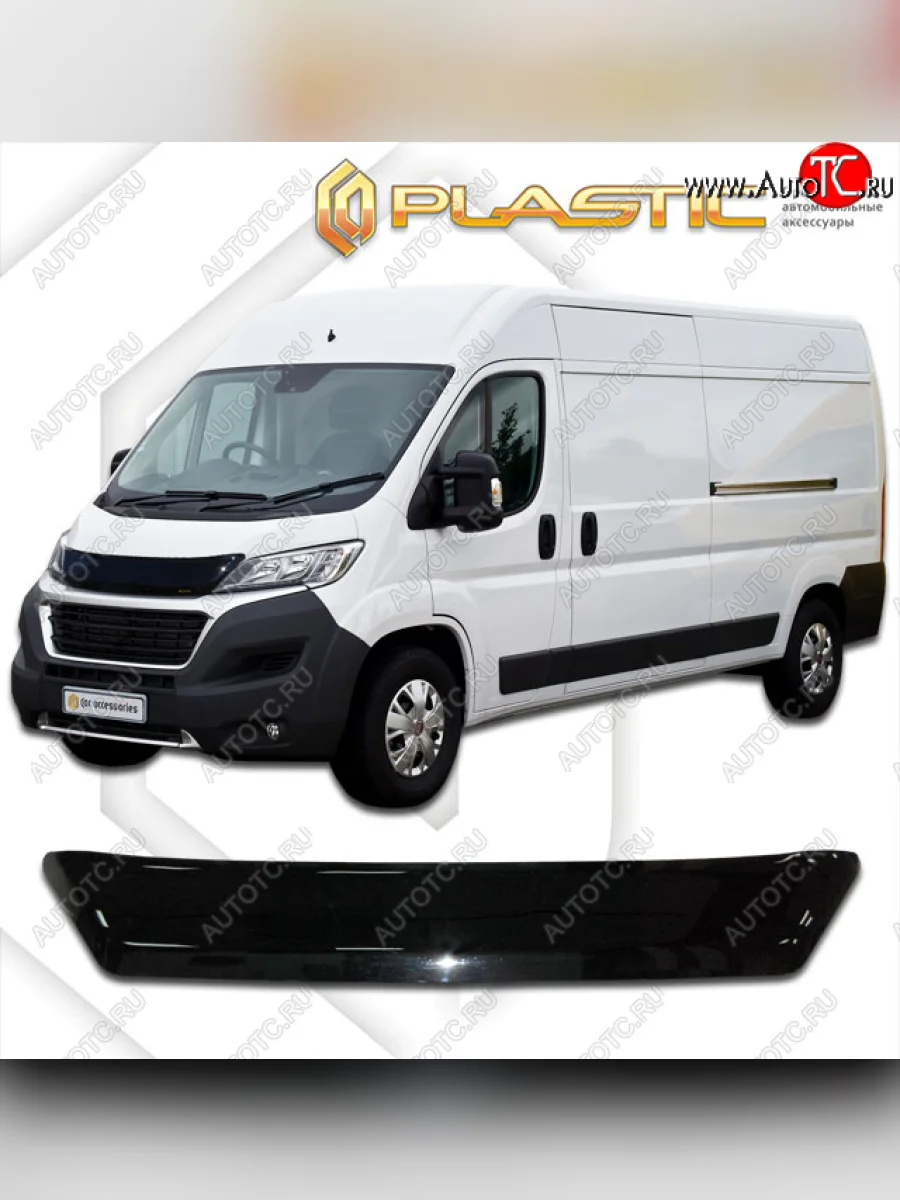 Дефлектор капота CA-Plastic Fiat Ducato 290 (2014-2025) (classic черный, без надписи)  в Керчи Республика Крым