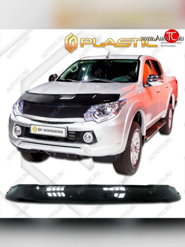 Дефлектор капота CA-Plastic (classic черный) Fiat Fullback (2016-2018)