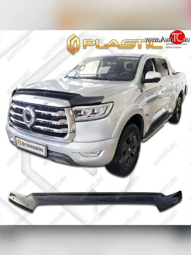 Дефлектор капота CA-Plastic (classic черный) Great Wall Poer (2021-2025)