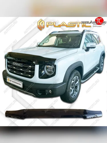 Дефлектор капота CA-Plastic (classic черный) Haval Dargo (2022-2025)