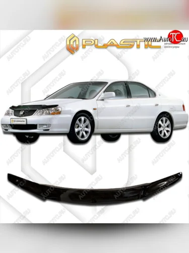 Дефлектор капота CA-Plastic (classic черный) Honda Saber 2 рестайлинг (2001-2003)