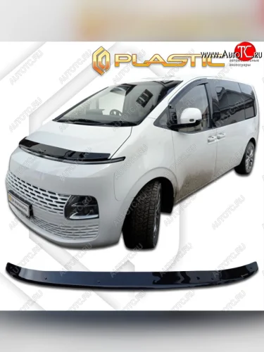 Дефлектор капота CA-Plastic (classic черный) Hyundai Staria US4 (2021-2022)