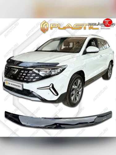 Дефлектор капота CA-Plastic (classic черный) Jetta VS7 (2019-2025)