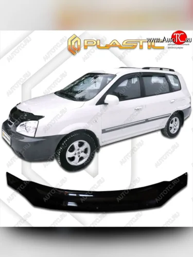 Дефлектор капота CA-Plastic (classic черный) KIA Carens  FC, RS (2002-2006) рейсталинг