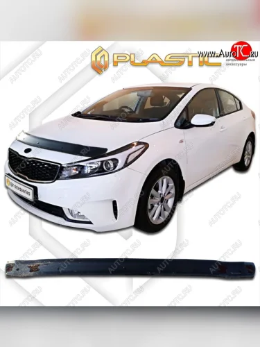 Дефлектор капота CA-Plastic (classic черный) KIA Cerato 3 YD рестайлинг седан (2016-2019)