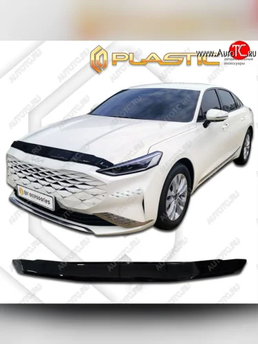 Дефлектор капота CA-Plastic (classic черный) KIA K8  GL3 (2021-2025)