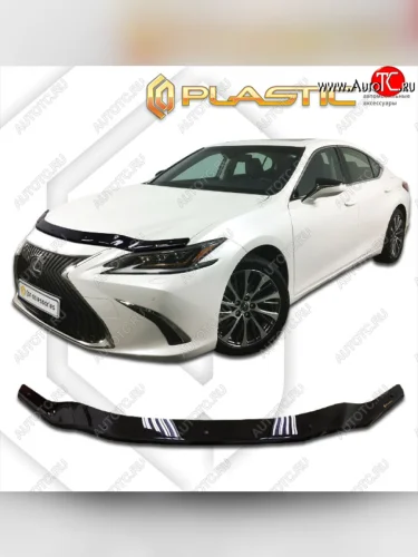 Дефлектор капота CA-Plastic (classic черный) Lexus ES350 XV70 дорестайлинг (2018-2021)