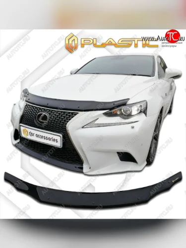 Дефлектор капота CA-Plastic (classic черный) Lexus IS250 XE30 седан дорестайлинг (2013-2016)