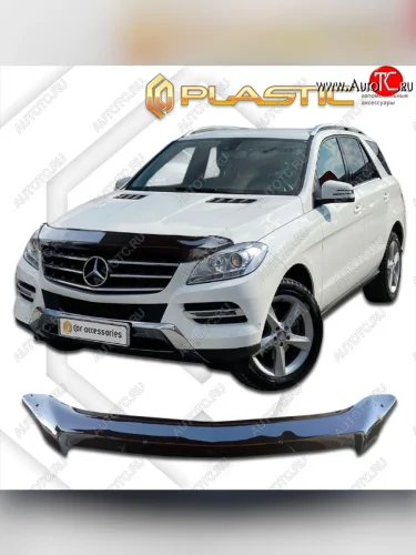 Дефлектор капота CA-Plastic (classic черный) Mercedes-Benz ML class W166 (2011-2015)