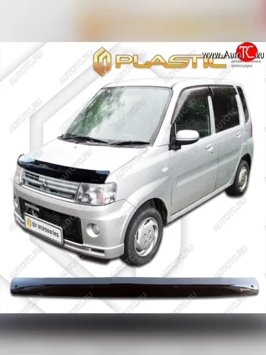 Дефлектор капота CA-Plastic (classic черный) Mitsubishi Toppo  H82A (2008-2013) хэтчбэк 5 дв.
