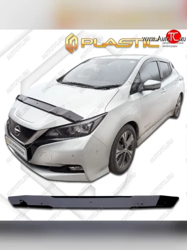 Дефлектор капота CA-Plastic (classic черный) Nissan Leaf 2 (ZE1) (2017-2025)