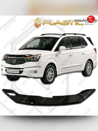 Дефлектор капота CA-Plastic (classic черный) SSANGYONG Stavic MPV5 (2013-2018)