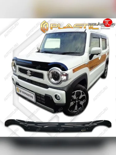 Дефлектор капота (Япония) CA-Plastic (classic черный) Suzuki Hustler MR52S, MR92S (2019-2025)