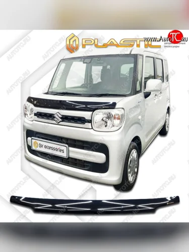 Дефлектор капота (Япония) CA-Plastic (classic черный) Suzuki Spacia MK53S,MK33V (2017-2025)