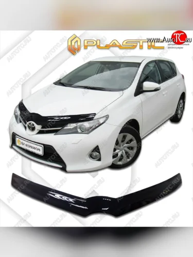 Дефлектор капота CA-Plastic (classic черный) Toyota Auris E180 хэтчбэк 5 дв. дорестайлинг (2012-2016)