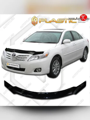 Дефлектор капота CA-Plastic (classic черный) Toyota Camry XV40 дорестайлинг (2006-2008)