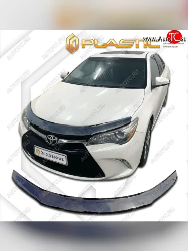 Дефлектор капота (USA) CA-Plastic (classic черный) Toyota Camry XV55 1-ый рестайлинг (2014-2017)