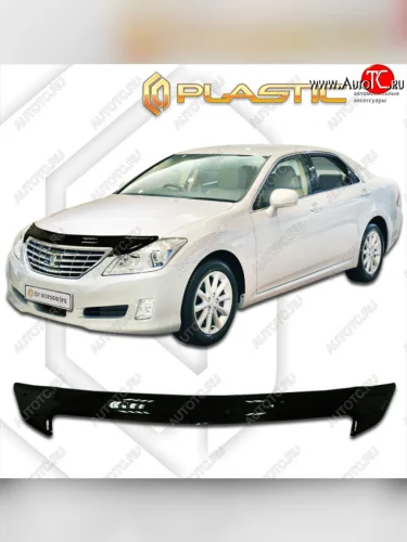 Дефлектор капота CA-Plastic (classic черный) Toyota Crown S200 дорестайлинг (2008-2010)