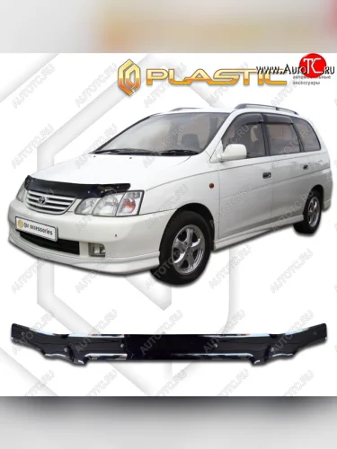 Дефлектор капота CA-Plastic (classic черный) Toyota Gaia XM10 дорестайлинг (1998-2001)