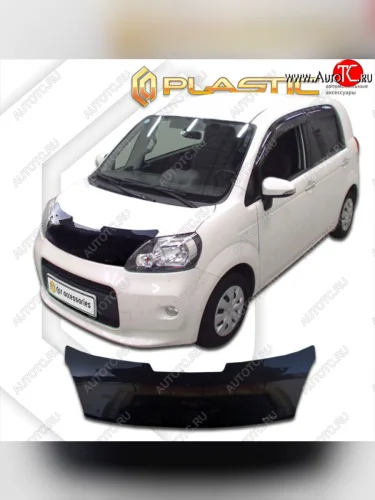 Дефлектор капота CA-Plastic (classic черный) Toyota Porte  NP140 (2012-2020)