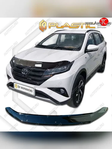 Дефлектор капота CA-Plastic (classic черный) Toyota Rush F800 дорестайлинг (2017-2025)