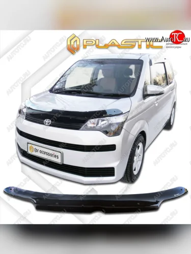Дефлектор капота CA-Plastic (classic черный) Toyota Spade NP140 хэтчбэк 5 дв. (2012-2020)