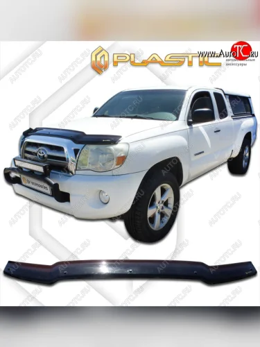 Дефлектор капота CA-Plastic (classic черный) Toyota Tacoma N200 PickUp AccessCab дорестайлинг (2004-2011)