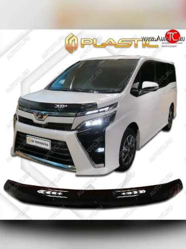 Дефлектор капота CA-Plastic (classic черный) Toyota Voxy минивэн R80 рестайлинг (2017-2021)