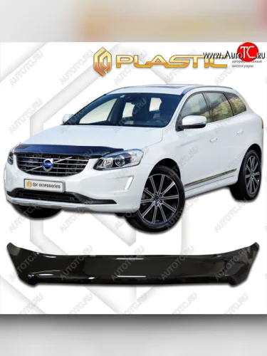 Дефлектор капота CA-Plastic (classic черный) Volvo XC60 (2013-2017)  рестайлинг