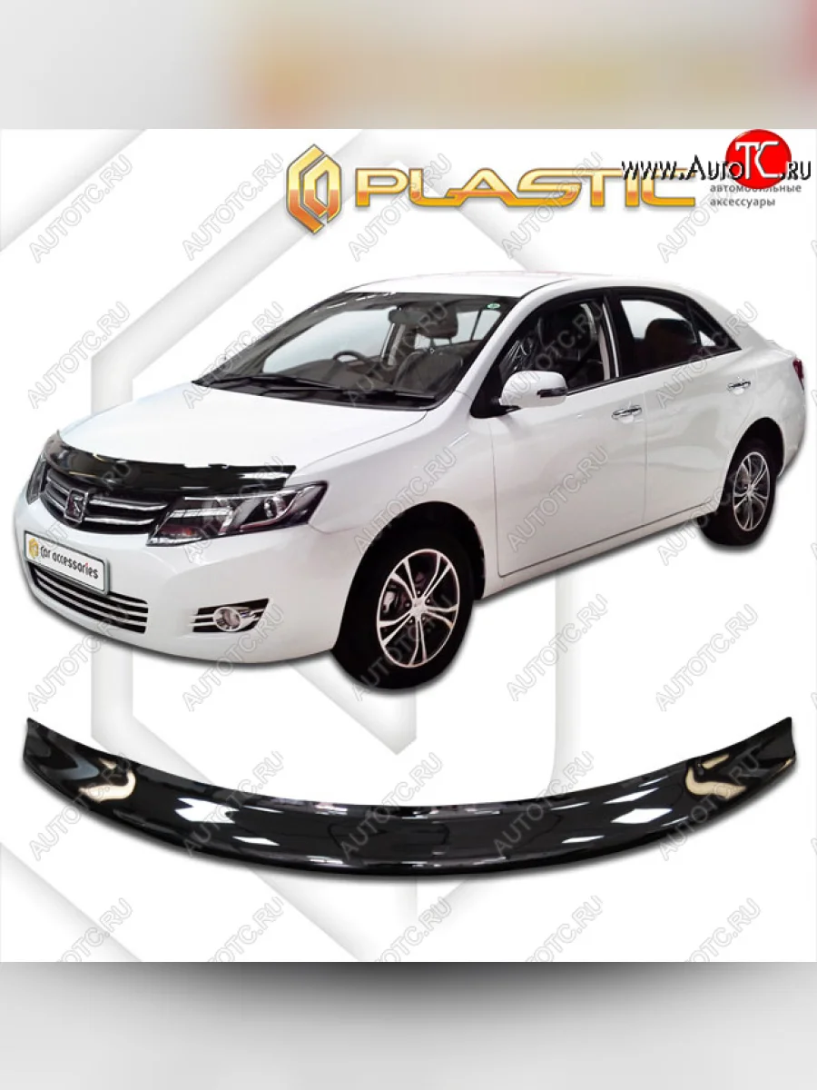 Дефлектор капота CA-Plastic Zotye Z300 (2012-2018) (classic черный, без надписи)  в Самаре Самарской области